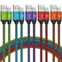 iPhone Charger 5 Pack 10 ft USB Lightning Cable Apple Mfi Certified Cable Fast Charging Cord Nylon Braided Compatible with iPhone 14 13 12 11 XS X...