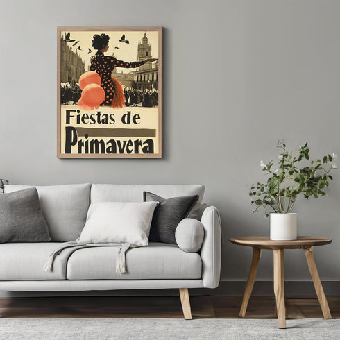 Posterizer 1 pcs-vibrant poster-Seville's 1932 Spring Festivals 2-Adventure Wall Art-Landscape & Nature Art-Decorations for Bedroom, Office, Livin...