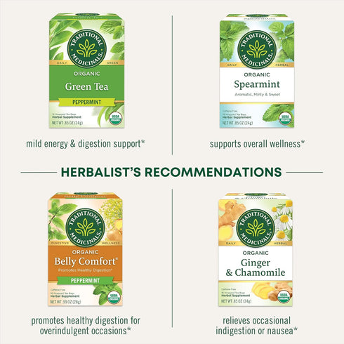 Traditional Medicinals Tea, Organic Triple Mint, Supports Healthy Digestion, Includes 16 Tea Bags...