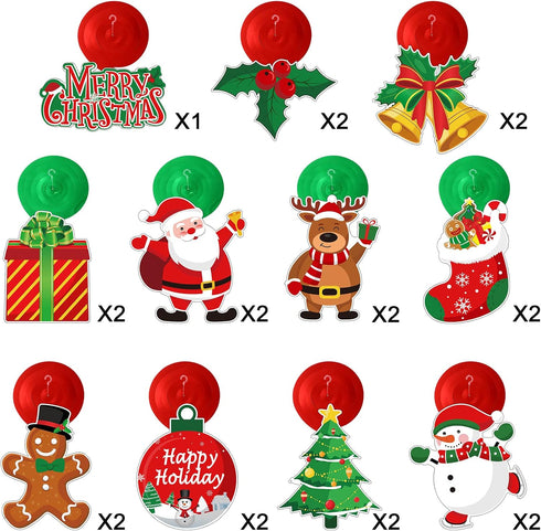 30 Pcs Christmas Swirl Ceiling Hanging Decorations Set Xmas Holiday Snowman Elk Sign Hanging Foil Indoor Decorations for Ceiling Xmas Holiday Part...