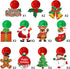 30 Pcs Christmas Swirl Ceiling Hanging Decorations Set Xmas Holiday Snowman Elk Sign Hanging Foil Indoor Decorations for Ceiling Xmas Holiday Part...