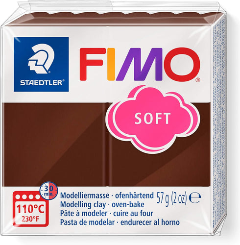 Staedtler FIMO Soft Polymer Clay - -Oven Bake Clay for Jewelry, Sculpting, Crafting, Chocolate 8020-75...