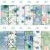24 Sheets Scrapbook Paper Blue Rose Flower Garden Pattern Paper Double Sided Printing Craft Paper for DIY Card Making Journaling Wedding Scrapbook...