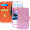 FYY for iPhone 8 Plus Case/iPhone 7 Plus Case, PU Leather Flip Wallet Phone Case with Card Holder Wrist Strap Kickstand Protective Cover for iPhon...