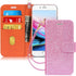FYY for iPhone 8 Plus Case/iPhone 7 Plus Case, PU Leather Flip Wallet Phone Case with Card Holder Wrist Strap Kickstand Protective Cover for iPhon...