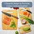 Totally Bamboo 3-Piece Cutting Board Set; 3 Assorted Sizes of Bamboo Wood Cutting Boards for Kitchen...