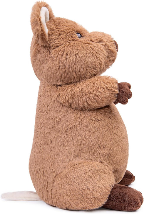 ZHONGXIN MADE Quokka Plush Toy - Realistic Quokka Stuffed Animals, Lifelike Short Tail Kangaroo Animals Stuffed Toys Birthday Gifts for Kids, 12In...
