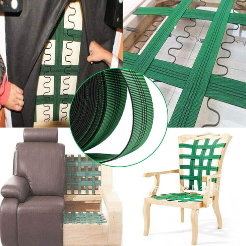 2-inch Wide Sofa Elastic Webbing Elasbelt Stretch Latex Band Upholstery Furniture Sofa Chair Repair DIY Modification (42 Foot)...