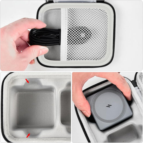 PAIYULE Case Compatible with Anker 3-in-1 Cube MagSafe Charger 15W Max Fast Charging Stand, Power Station Storage Holder for USB-C Cable (Box Only...
