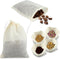 20PCS Spice Bags for Cooking Soup Herb Bags for Cooking Soup Muslin Tea Bags with Drawstring, Reusable Tea Bags for Loose Tea Bags, Coffee Bags, S...