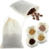 20PCS Spice Bags for Cooking Soup Herb Bags for Cooking Soup Muslin Tea Bags with Drawstring, Reusable Tea Bags for Loose Tea Bags, Coffee Bags, S...