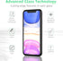 TalkWorks iPhone 11 Screen Protector (Also Fits iPhone XR) 3 Pack Tempered Glass Film Durable 0.33mm 9H Hardness, Shatter Proof, HD Touch Clarity,...