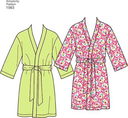 Simplicity US1563A Easy to Sew Teen's, Men's and Women's Pajama Sewing Pattern Kit, Code 1563, Sizes XS-XL...