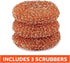Full Circle Lucky Scrubber - Copper Scrubbers - Set of 3...