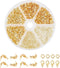 PH PandaHall 500pcs Jewelry Making Accessory Set 200pcs 4mm 21 Guage Open Jump Ring 100pcs 12x6mm Lobster Claw Clasp 200pcs 7mm Bead Tips Knot Cov...