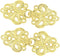 bezelry 4 Pairs Sturdy Swirl Flower Cape or Cloak Clasp Fasteners. 65mm x 28mm Fastened. Sew On Hooks and Eyes Cardigan Clip...