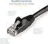 StarTech.com 2ft CAT6 Ethernet Cable - Black CAT 6 Gigabit Ethernet Wire -650MHz 100W PoE RJ45 UTP Network/Patch Cord Snagless w/Strain Relief Flu...