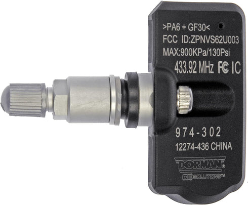 Dorman 974-302 Tire Pressure Monitoring System (TPMS) Programmable Sensor Compatible with Select Models...
