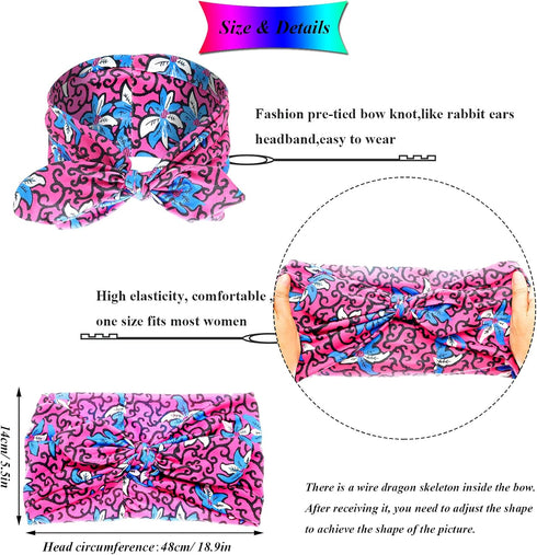 African Ankara Print Bonnet Beanie Cap Pre-Tied Bow Bowknot HeadwrapTurban Headband Dreadlocks Locs Dread Hair Bandana...