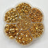 Chenkou Craft 3000PCS 7 Sizes (2.5/3/4/5/6/8/10mm) 1 Box Gold Round Flatback Imitation Half Pearls Bead Loose Beads Gem (Gold Half Ball)...