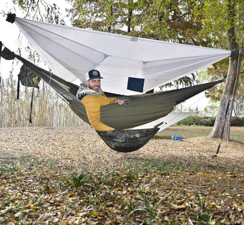 onewind Versatile Hammock Gear Sling or Backpack Rain Cover, Ultralight Waterproof Underbelly Gear Hammock Storage to Place Backpack, Clothes, Qui...