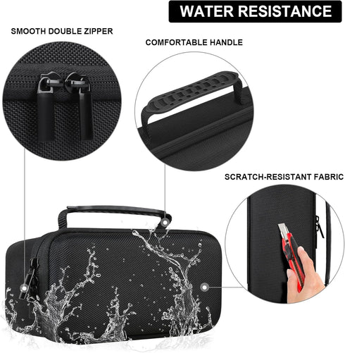 Hard Travel Case for New Bushnell Golf Wingman View Golf GPS Speaker, Protective Pouch Carrying Bag with Mesh Pocket for Remote Control USB Chargi...