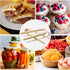 20 Pieces 10 cm Disposable Bamboo Tongs Kitchen Utensils Bread Tongs Natural Bread Tongs for Fruits Tea Toasted Bread Kitchen...