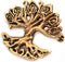 Bronze Norse Celtic Tree Brooches, Clothes Fasteners - Cloak/Scarf/Shawl Pin, Nordic Vintage Jewelry...