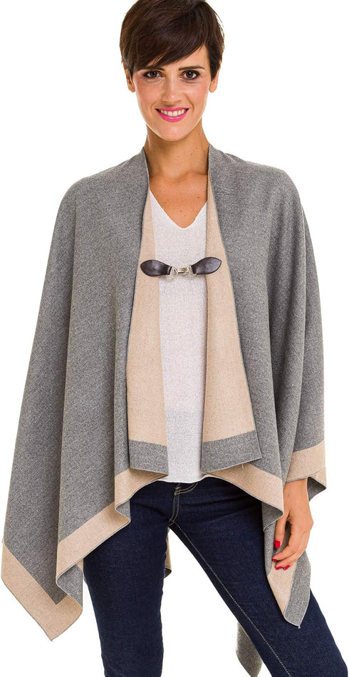 Clip Holder Buckle Clasp Pin for Poncho Cape Cardigan Wrap Shawl Accessories...
