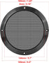 X AUTOHAUX 2pcs 6.5 Inch Metal Glossy Audio Speaker Cover Mesh Subwoofer Grill Horn Guard Decorative Circle Grille Protector Black for Car...