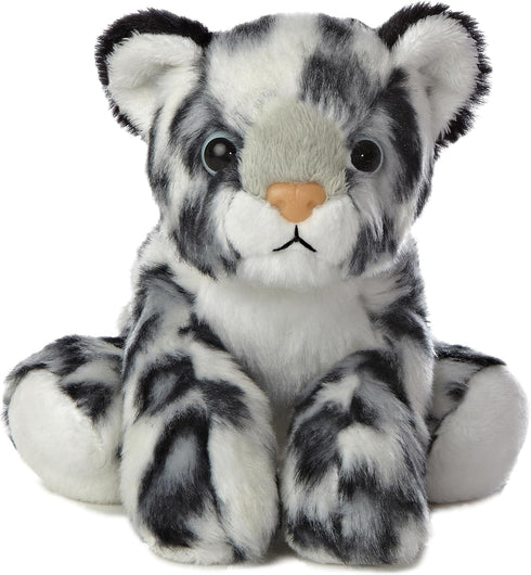 Aurora® Adorable Mini Flopsie™ Snow Leopard Stuffed Animal - Playful Ease - Timeless Companions - Gray 8 Inches...