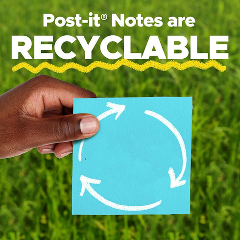 Post-it® Super Sticky Notes, Assorted Sizes, Energy Boost Collection...