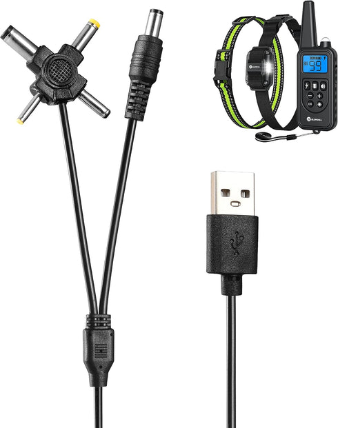 USB Dog Charging Cable Charger Cord Compatible for Slopehill PT880, Instecho, Groovypets, Esky, Bousnic, Altman,FunniPets Dog Training Collar Char...