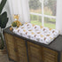 NoJo Jungle Trails Grey, Gold, Green and White Super Soft Animal Print Changing Pad Cover...