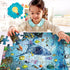 Kids Puzzle for Kids Ages 4-8 Ocean Floor Puzzle/Underwater Shark Pattern Design Puzzle/Raising Children Recognition Promotes Hand-Eye Coordinatio...