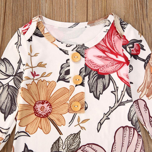 Infant Newborn Baby Girls Floral Sleep Gown Headband Sleepwear Romper Sleeping Bags Outfits...