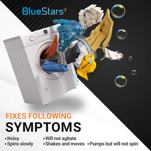 Ultra Durable 285790 (6 Pads) Washer Clutch Lining Kit Replacement Part by Blue Stars - Exact Fit for Whirlpool Kenmore Maytag Washers - Replaces 285332 3354732 AP3094538 PS334642 285141 285381