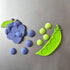 Blueberry and Pea Refrigerator Magnets, 3D PVC Fruit Vegetable Fridge Strong Soft Magnetic Stickers Fridge Magnets Decor Crafts for Kitchen Office...