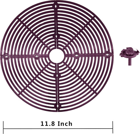 Yfan Plant Pot Gird with Center Hole Cuttable Plastic Gird Flower Cover Soil Protectors from Cats Dogs Digging Stopper Baby satety Plant Gird Cove...