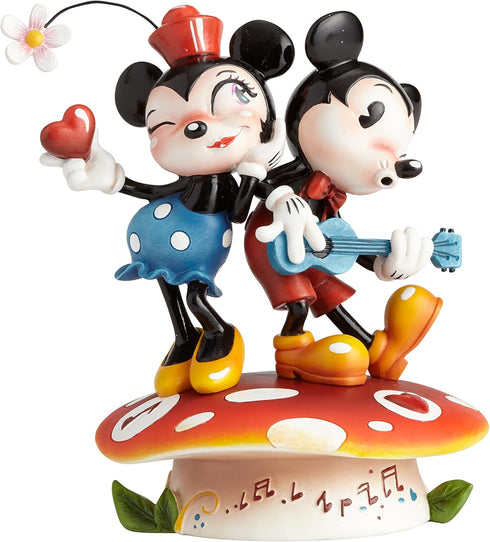 The World of Miss Mindy Mickey Mouse and Minnie Mouse Stone Resin Figurine...
