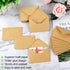 150 Pack Gift Card Envelopes, 4" x 2.75" Mini Envelopes, Brown Kraft Business Card Envelopes, Small Envelopes for Holidays, Weddings, Baby Showers...