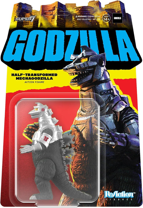 Super7 Toho Godzilla Half-Transformed Mechagodzilla - 3.75" Toho Godzilla Action Figure Classic Movie Collectibles and Retro Toys...