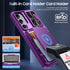for Samsung Galaxy S24+ Plus Case with Card Holder, Slide Camera Cover & Built-in RFID Blocking & Durable Kickstand Silicone Edge Shockproof Walle...