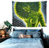 Brccee AC Wall Tapestry Beauty green marijuana weed leaf Hippie African American Women Tapestry Wall Hanging Home Decor 60x80 inches For Bedroom L...