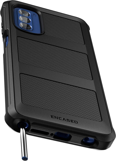 ENCASED Falcon Armor for (2022) Moto G Stylus 5G Case with Screen Protector, Full Body Protection with Built-in Screen Guard, Black (5G Model ONLY...