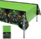 Domgoge Video Game Plastic Table Cloth for Parties Disposable Green Tablecloth Waterproof Game Theme Table Cover 54 x 108Inch Birthday Gaming Part...
