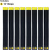 Selfie Straps by Wrap-It Storage, 12-inch (8-Pack), Black - Stretchy Hook and Loop Cord Organizer that Stays Attached to Cord for Electrical Cable...