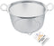 U.S. Kitchen Supply Stainless Steel Colander Strainer Basket - 3-Quart Colander with Resting Feet & Handles - Wide Rim Sieve, Stainless Steel Stra...