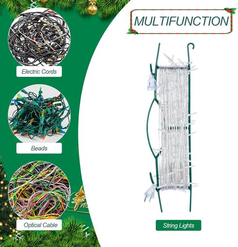 CINPIUN 12 Pcs Christmas Light Storage Holder 18 Inch All Purpose Lights Cord Wind up Holiday String Lights Storage Organizer for Tree Lithts, Ext...