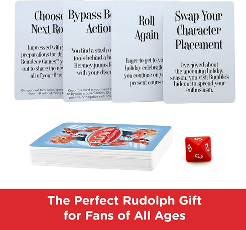AQUARIUS Rudolph The Red-Nosed Reindeer Board Game - Fun Family Christmas Gift for Kids & Adults - Officially Licensed Rudolph Merchandise & Colle...